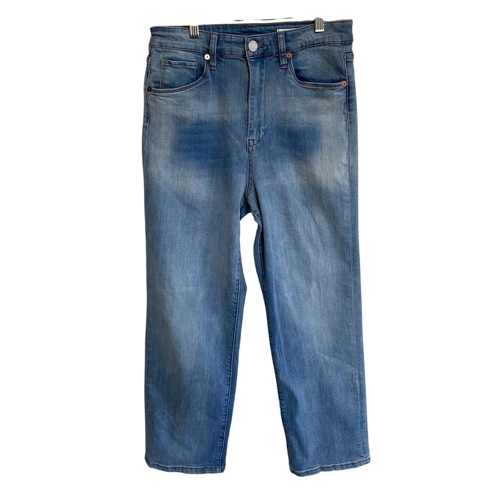 BlankNYC The Baxter Ribcage Straight Leg Jeans Blue High Rise 53VV2795‎ Size 28